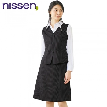 事務服セット nissen ストライプ（ブラック）