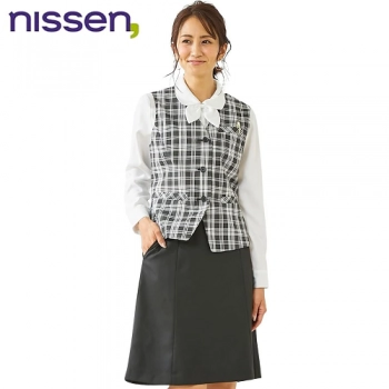事務服セット nissen タータンチェック（ブラック）