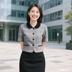 事務服コーディネート｜オーバーブラウス＋スカートスタイル