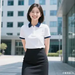 事務服コーディネート｜ポロシャツ＋スカートスタイル