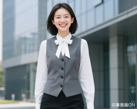 医療事務に人気の事務服スタイル(ベストスタイル)
