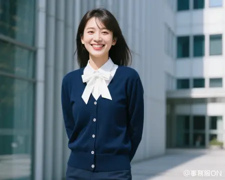 医療事務に人気の事務服スタイル(カーディガンスタイル)
