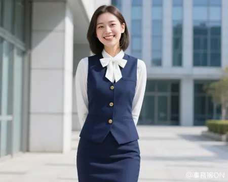 事務服を着た女性のイメージ画像