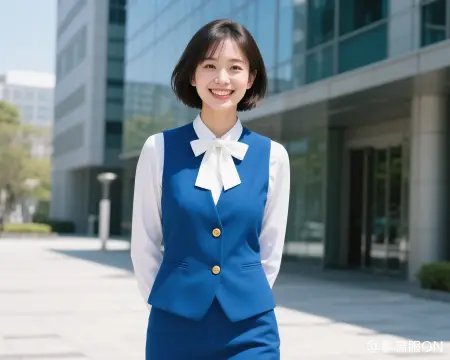 1980~1990年代の事務服の例