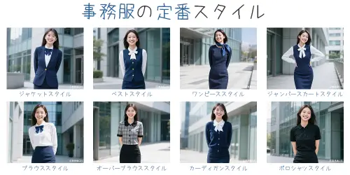 事務服のスタイル