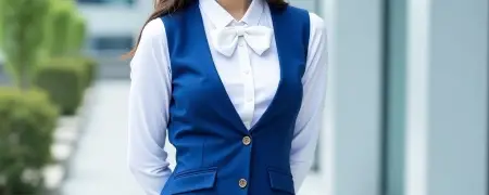 事務服ベスト襟の種類(Vネックカラー)